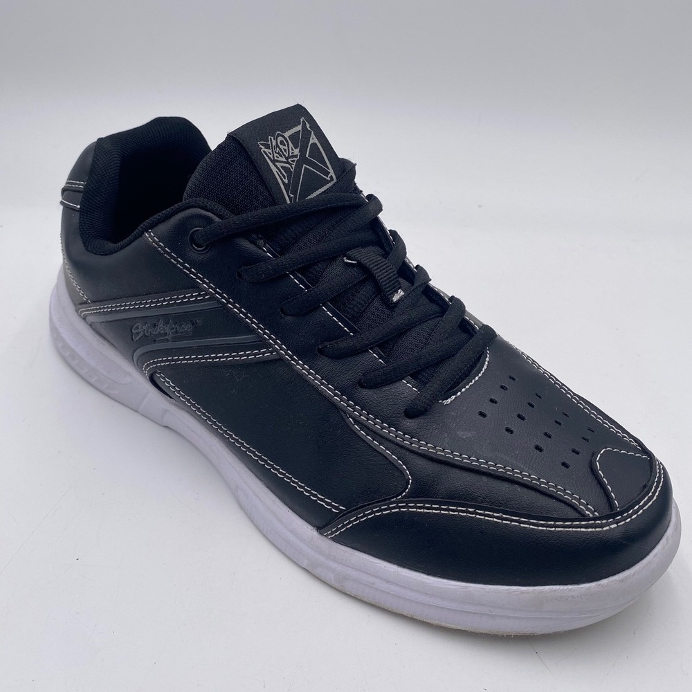 Strikeforce 2023E Bowling Shoes Men 10 Black White Contrast Stitch Athletic Gear